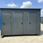 Contenedor Sanitario 3 Cabinas (WC, Urinario + Caldera, Ducha)